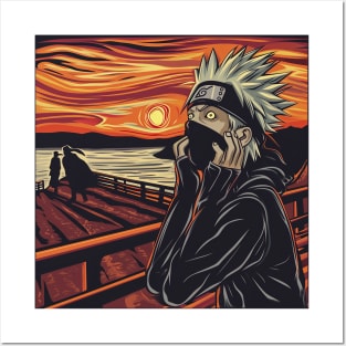 kakashi scream Posters and Art